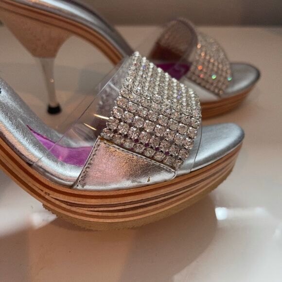 Betsey Johnson Rhinestone Heels - Picture 5 of 9